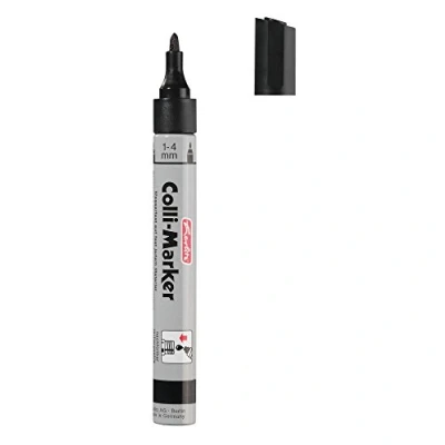 Obrázek Herlitz 8860603 Colli Marker 1 4 mm černý 10 kusů voděodolný, permanentní