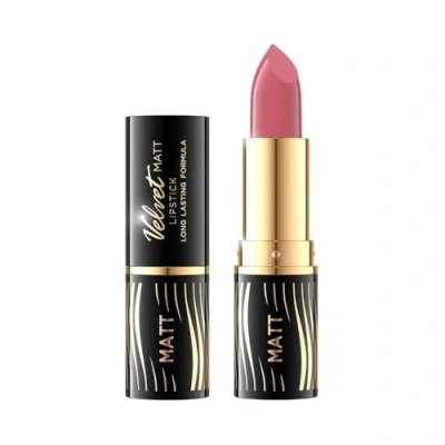 Obrázek Eveline Cosmetics Velvet Matte rtěnka č. 511 Dlouhotrvající, hydratační matný povrch s voskem Candelillu a vitaminem E