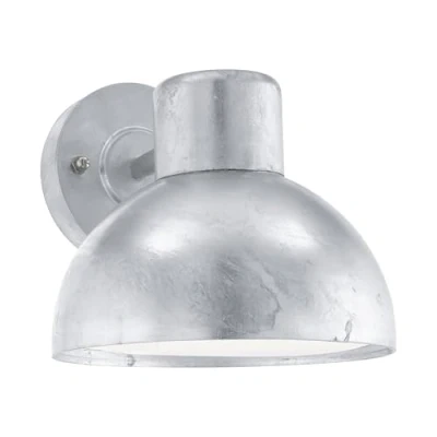 Obrázek EGLO venkovní nástěnná lampa Entrimo, 1 plamenné svítidlo, nástěnné svítidlo z žárově pozinkované oceli, barva: stříbrná, objímka: E27, IP44