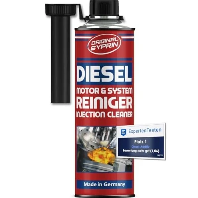 Obrázek SYPRIN Originální čistič dieselového systému systémový pro dieselové motory I čištění filtru pevných částic DPF vstřikovací trysky vstřikovače 500 ml