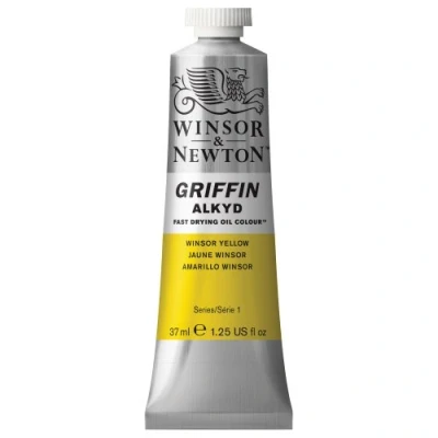 Obrázek Winsor &amp; Newton 1914544 Griffin Alkyd rychleschnoucí olejová barva 37ml tuba, vyrobeno z vysoce kvalitních pigmentů, stálobarevné fialový lak