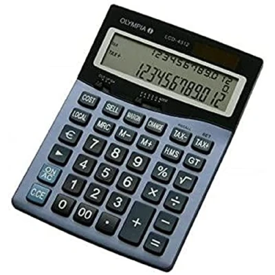 Obrázek Olympia Kapesní kalkulačka LCD 4312, modrá 4312
