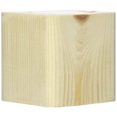 Obrázek Rayher 62838000 dřevěný podstavec masivní, 8 x cm, s otvorem, držák pro hvězdy nebo kuličky na tyči, blok ze smrku, masivní dřevěné kostky, otvorem kovovou dřevěnou tyč,