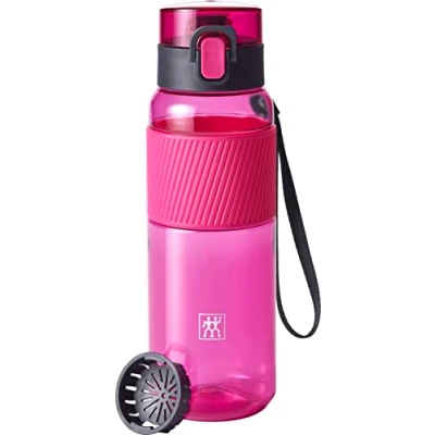 Obrázek ZWILLING láhev na pití bez BPA, vodu pro fitness, volný čas a kancelář, sportovní z tritanu, růžová, 680 ml