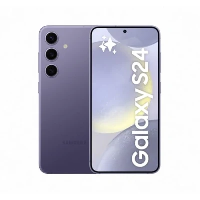 Obrázek Samsung Galaxy S24 AI, mobilní telefon s Androidem, bez smlouvy, 8 GB RAM, 256 paměť, 50MP kamera, dlouhá výdrž baterie, kobalt Violet, 3 roky záruka výrobce