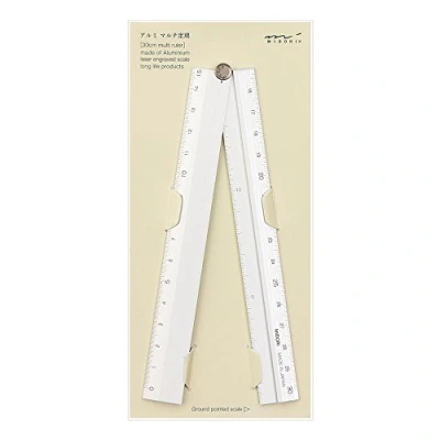 Obrázek Midori Alumi Malti Ruler 30 cm stříbro
