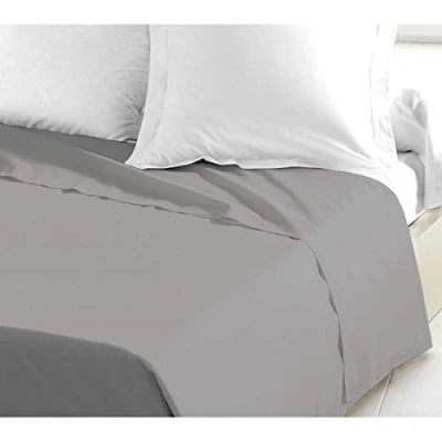 Obrázek Home Linge Passion Bettlaken, 57 Fäden, Baumwolle, hellgrau, 240 x 300 cm