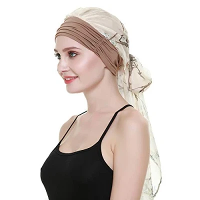 Obrázek FocusCare Chemo Turban pro rakovinu ženy pokrývka hlavy Headwrap šály Gap, Morning Light