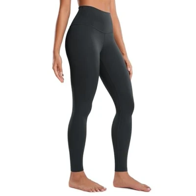 Obrázek CRZ YOGA Butterluxe dámské sportovní legíny s vysokým pasem neprůhledné na jógu kalhoty Workout Gym 64 cm/71 cm, Melanit