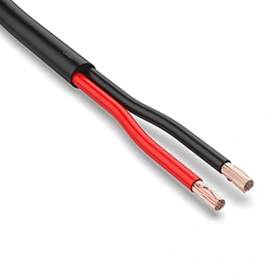 Obrázek AUPROTEC kabel do auta 2 x 1,5 mm² 5 m kulatý FLRYY I vozidla / vedení barevně kódovaný černý/červený 2pólový vhodný pro přívěsy