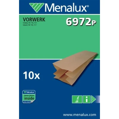 Obrázek Menalux 6972P, 10 sáčků do vysavače pro Vorwerk Kobold VK 116, 117