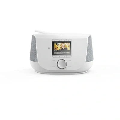 Obrázek Hama DAB+ digitální rádio internetové (Smart s 2cestnými reproduktory a funkcí nabíjení mobilního telefonu, WLAN/DAB/DAB+/FM, Bluetooth/Spotify Streaming, tlačítka stanic, budík,