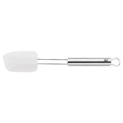 Obrázek WMF Profi Plus stěrka na těsto 26 x 5,5 cm, nerezová ocel Cromargan částečně matovaná, silikon, vhodná do myčky, žáruvzdorná 200 C, bílá