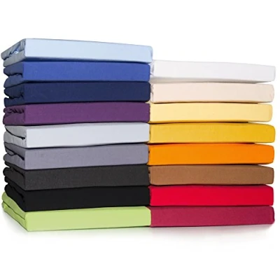 Obrázek CelinaTex Casca Topper Napínací prostěradlo 180x200 200x220 cm sníh bílý Jersey Mako bavlna 210 g/m2 elastan
