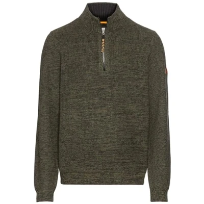 Obrázek camel active Herren Stricktroyer aus Baumwollmix Dunkelgrün Menswear XXL