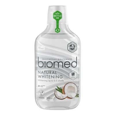 Obrázek BIOMED Zesvětlující ústní voda Superwhite proti zápachu z úst bez fluoridů a 99% přírodní v balení 500 ml