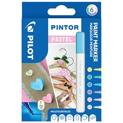 Obrázek PILOT PINTOR, kreativní zvýrazňovač, 6dílná sada &quot;pastelové&quot;, F