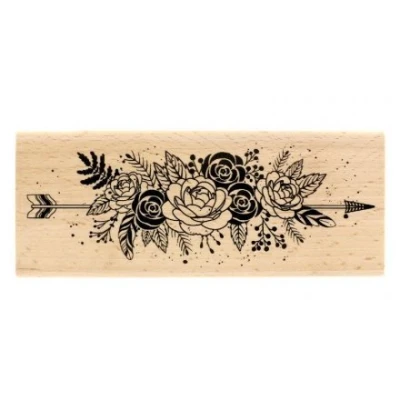 Obrázek Florilèges Design Stempel Blumen und Federn, Holz, Farbe 6 x 15 2,5 cm