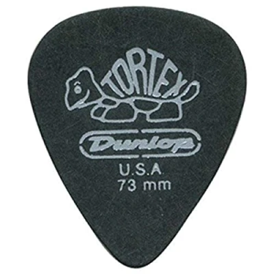 Obrázek JIM DUNLOP Plektrum Tortex Pitch Black 0,73 mm 12 kusů