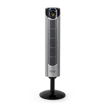 Obrázek Orbegozo TWM 1015 iontový věžový ventilátor, dálkové ovládání, tři režimy ventilátoru, digitální displej, funkce časovače, rychlosti, tichý, otočný o 80 stupňů, 45 W, šedá/černá