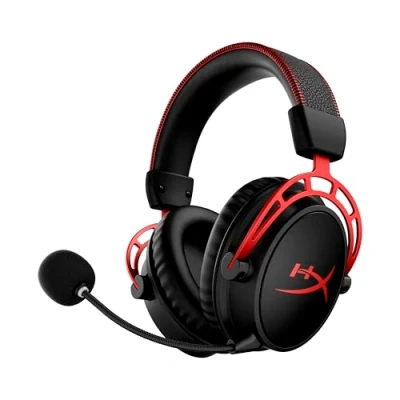 Obrázek HyperX Bezdrátová herní náhlavní souprava Cloud Alpha Wireless, výdrž baterie 300 h, sluchátka DTS s 3D audiem, ovladač Dual Chamber, 2,4 GHz bezdrátový, odnímatelný mikrofon potlačením hluku,