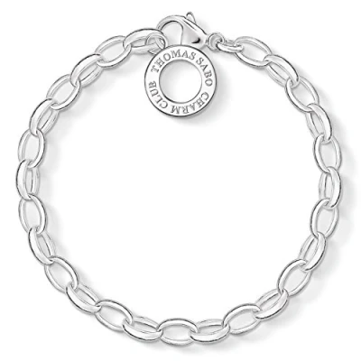 Obrázek Thomas Sabo Dámský elegantní náramek Classic Charm Club 925 sterlingové stříbro X0032 001 12, Mincovní stříbro, Bez kamene