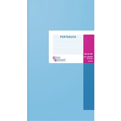 Obrázek König &amp; Ebhardt und 8610501 Obchodní kniha / portokniha 3/4(A4 80g/m², kartonovaný)