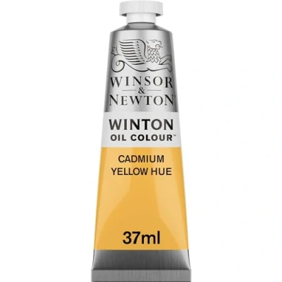 Obrázek Winsor &amp; Newton 1414109 Winton, jemná kvalitní olejová barva 37 ml tuba s rovnoměrnou konzistencí, odolná vůči světlu, vysoká krycí schopnost, bohatá na barevné pigmenty kadmium žlutý odstín