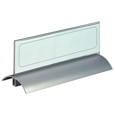 Obrázek Durable Tabulka se jménem stolu Desk Presenter de Luxe, 61 x 210 mm, akryl s hliníkem, 820219