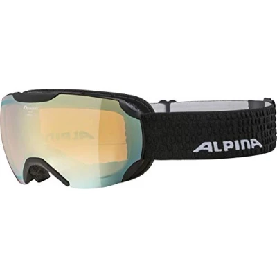 Obrázek ALPINA PHEOS S Q LITE zrcadlové, kontrastní lyžařské brýle se 100% UV ochranou pro dospělé, černé matné, One Size