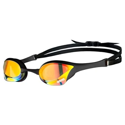 Obrázek arena Cobra Ultra Swipe Mirror Unisex Race plavecké brýle pro dospělé, potápěčské se zahnutými zrcadlovými skly, proti zamlžování, UV ochrana, 5 vyměnitelných nosních můstků