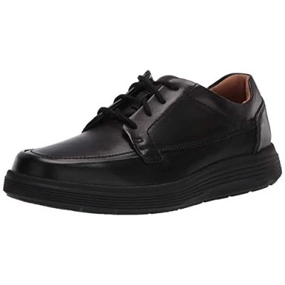 Obrázek Clarks Pánské Un Abode Ease Derbys, Černá kůže