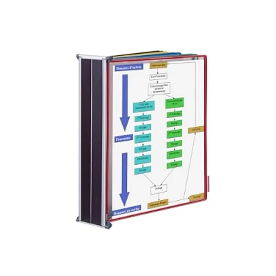 Obrázek Tarifold 414609 Magnetisches Wandsichttafel Set DIN A4 10 Sichttafeln Sortiert (blau, rot, gelb, grün, schwarz)