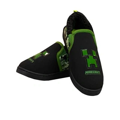 Obrázek Minecraft Chlapecké domácí boty Creeper, černá
