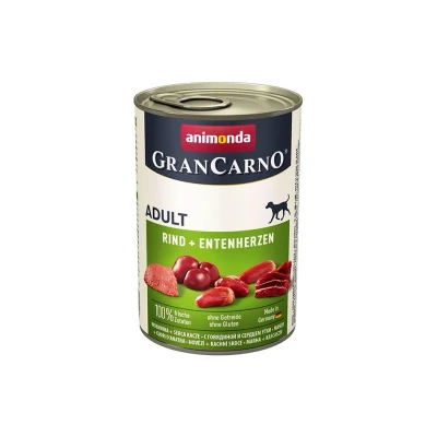 Obrázek Animonda Konzerva GRAN CARNO Adult hovězí a kachní srdce 400g