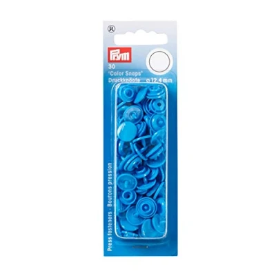 Obrázek Prym 393108 patentky Color Snaps kulaté 12,4 mm ocelově modré, plast,