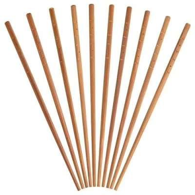 Obrázek KitchenCraft Aromwelt dřevěné hůlky, japonský styl, 24 cm, balení po 10 kusech, hnědá