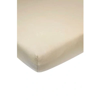 Obrázek Meyco Dětské napínací prostěradlo dětská postýlka Uni Sand 60 x 120 cm jednotlivé balení