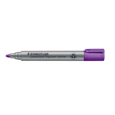 Obrázek STAEDTLER Lumocolor 356 6 Flipchartový značkovač kulatý hrot 10 kusů fialová