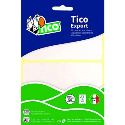 Obrázek Tico 947901 10 listů Klebee Tikette, Bílá