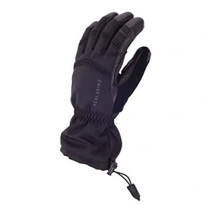 Obrázek SealSkinz Unisex Extremely Cold Weather Waterproof Gauntlet Glove, Schwarz, S EU