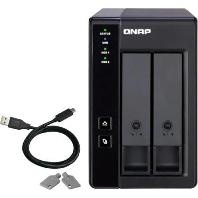 Obrázek Qnap Macierz dyskowa 2 wnÄ™kowa obudowa rozszerzajÄ…ca RAID z USB3.1 (TR 002)