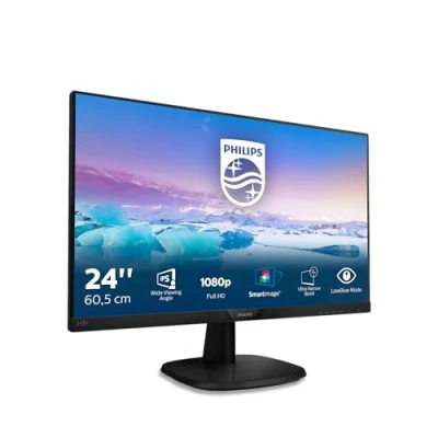 Obrázek Philips 243V7QJABF 24palcový FHD monitor (1920 x 1080, 60 Hz, VGA, HDMI, DisplayPort) černý