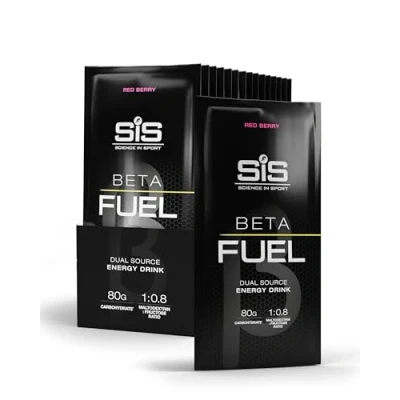 Obrázek Science in Sport BETA Fuel 80 Energy Drink prášek 15 x 82 g červené bobule izotonický nápojový s sacharidy, ideální dodavatel energie pro vytrvalostní sportovce