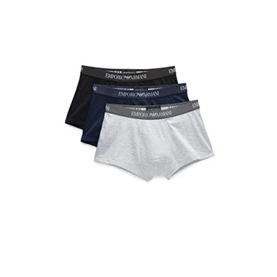 Obrázek Emporio Armani Pánské spodní prádlo (balení 3 ks), Námořnická modrá / Grg Mel/Black