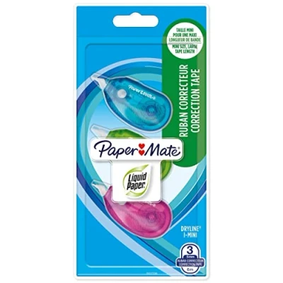 Obrázek Paper Mate S0770401 Dry Line i mini korekce pásek Mix barev 3dílné balení