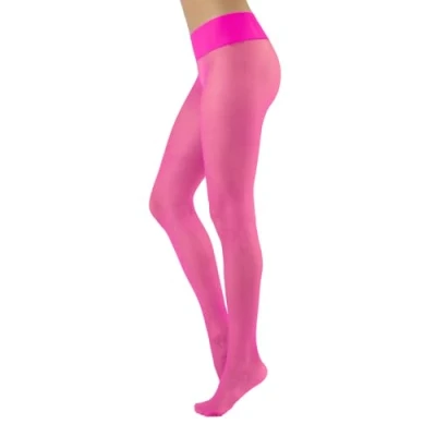 Obrázek CALZITALY Trasparente punčocháče, bezešvé puntíkované dámské S, M, L, XL, XXL, černá, modrá, barva kůže, Sun, Tan, 15 DEN, Made in Italy, Fuchsiová