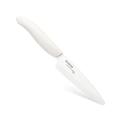Obrázek Kyocera GEN WHITE keramický nůž na ovoce a zeleninu čepel: 11 cm ergonomická rukojeť extrémně ostrý kuchyňský kuchařský profesionální jednoduché krájení zeleniny