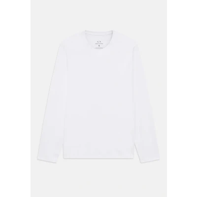 Obrázek Armani Exchange Pánské tričko s dlouhým rukávem 8nzm77, bílá, XS