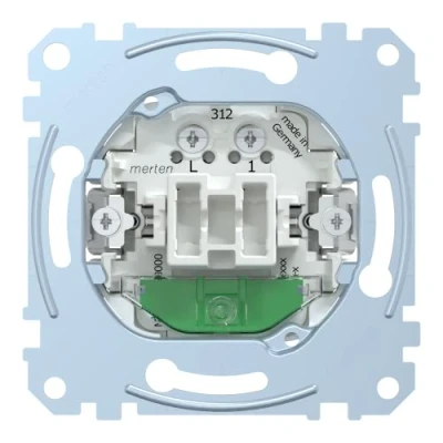 Obrázek Schneider Electric Merten MEG3506 0000 nástavec pro vypínač/přepínač, 1pólový, 16 AX, AC 250 V, šroubovací zvedací svorky, pod omítku montáž spínače a zásuvky